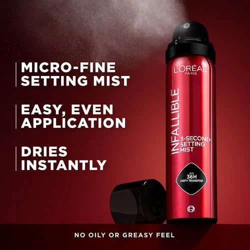 Infallible 3-Second Makeup Setting Spray Mist for up to 36 Hour Wear