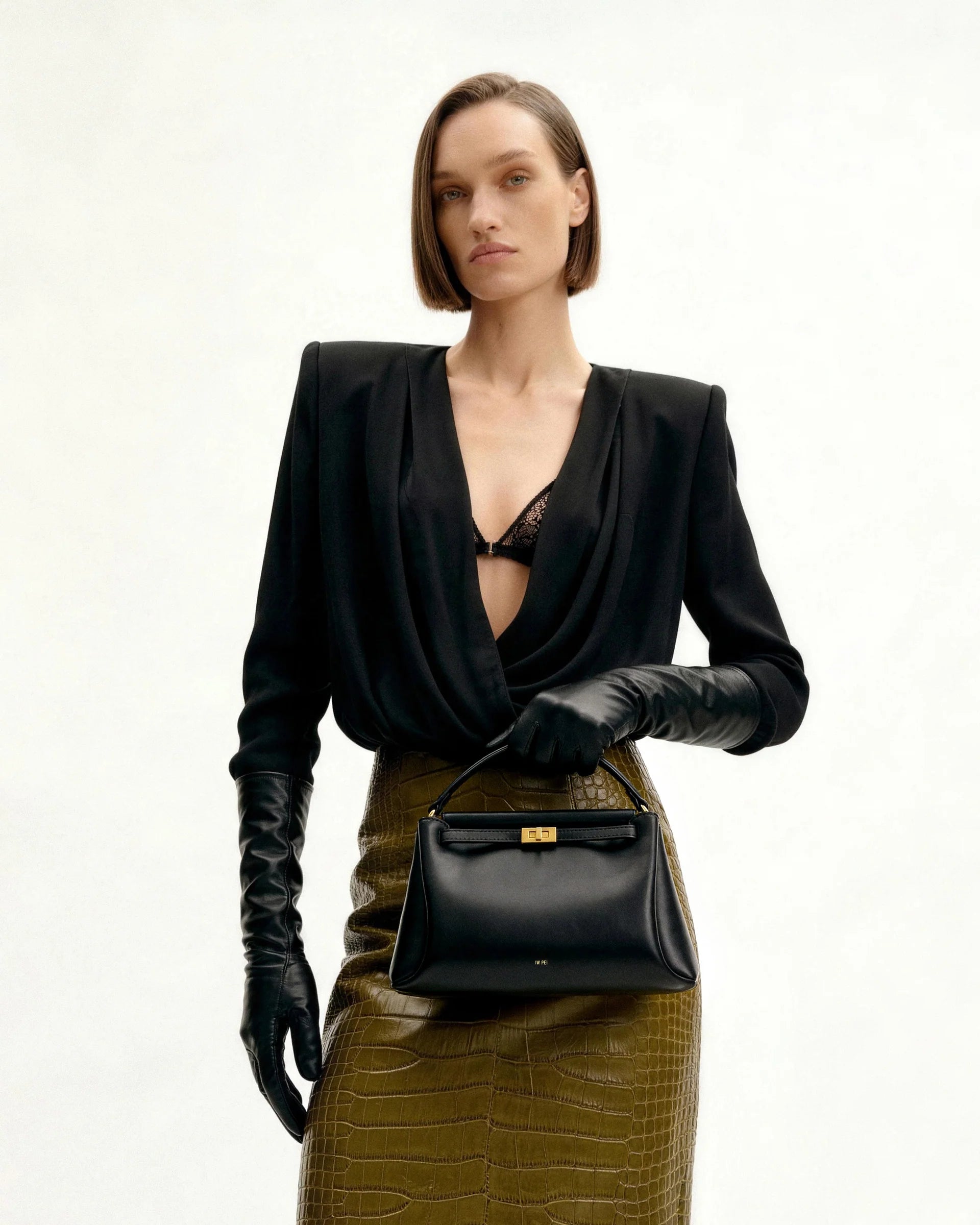 JW Pei Top Handle Bag - Black