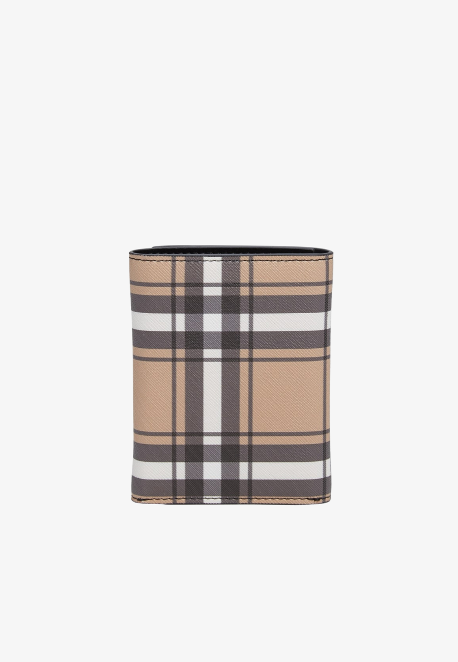 Guess Plaid Trifold Wallet