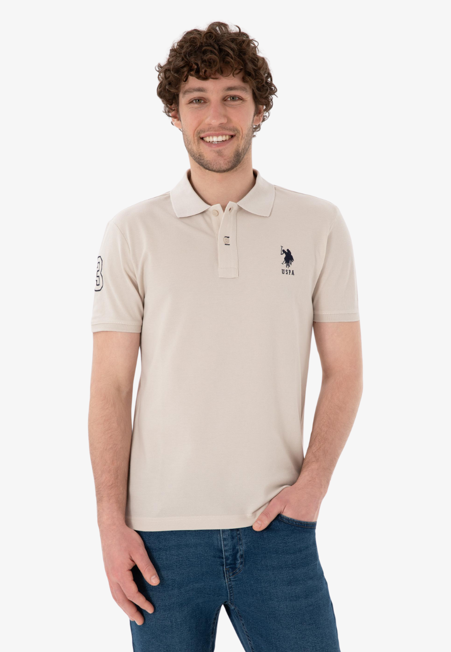 US Polo Assn Men's Regular Fit Polo Collar Basic T-Shirt