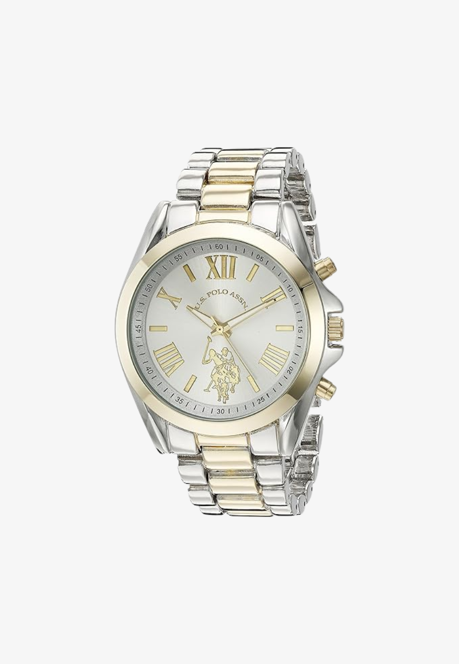 U.S Polo Assn Women's Analog Watch - Two-Tone Silver and Gold