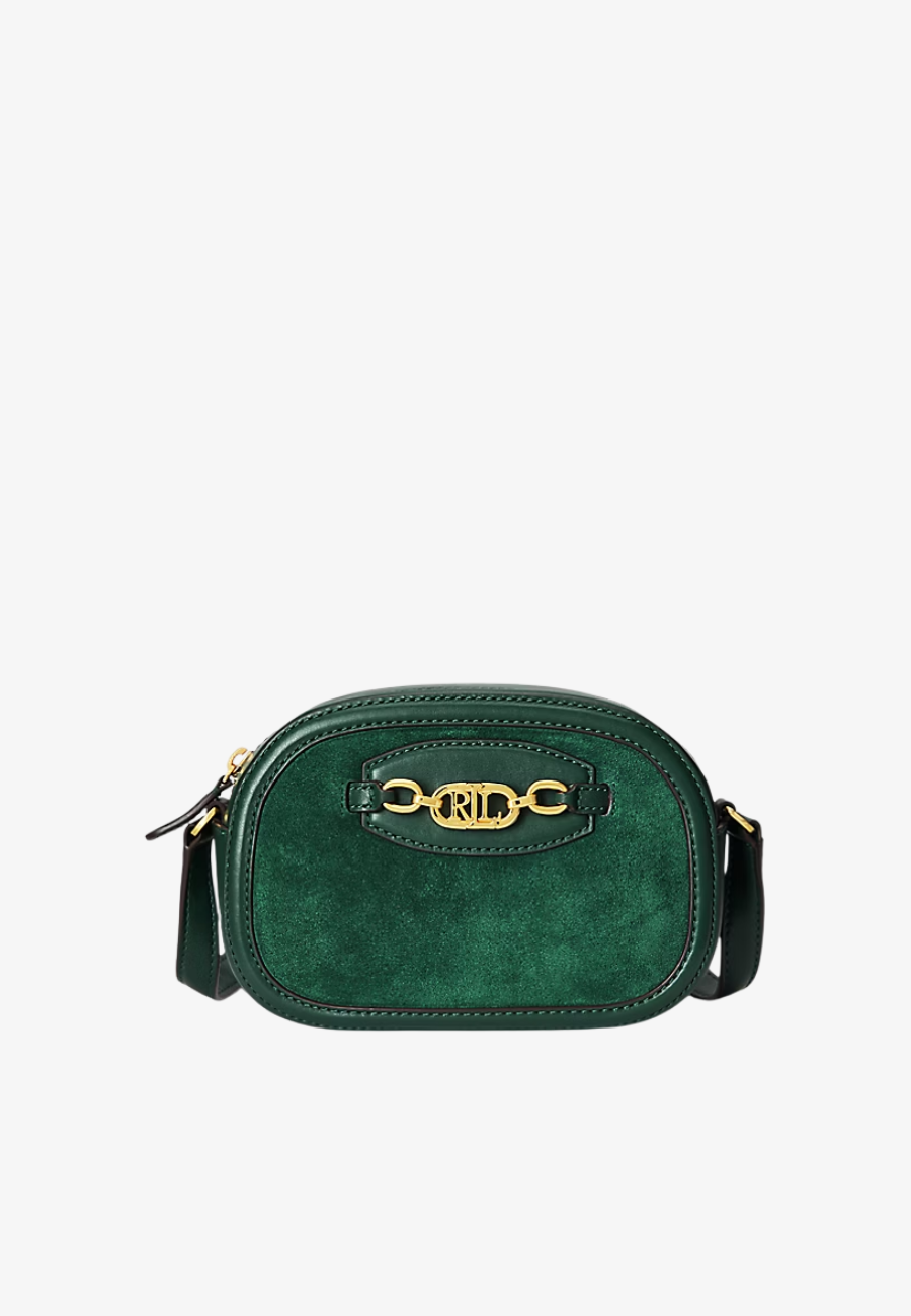 Ralph Lauren Suede Medium Jordynn Crossbody Bag