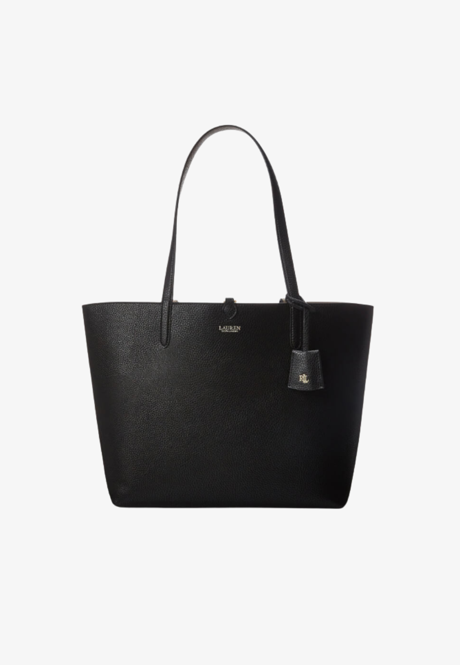 Lauren Ralph Lauren Reversible Leather Large Tote Bag