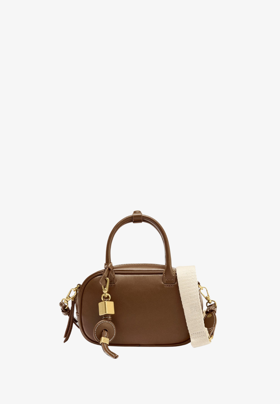 Zara Mini Topstitched Bag