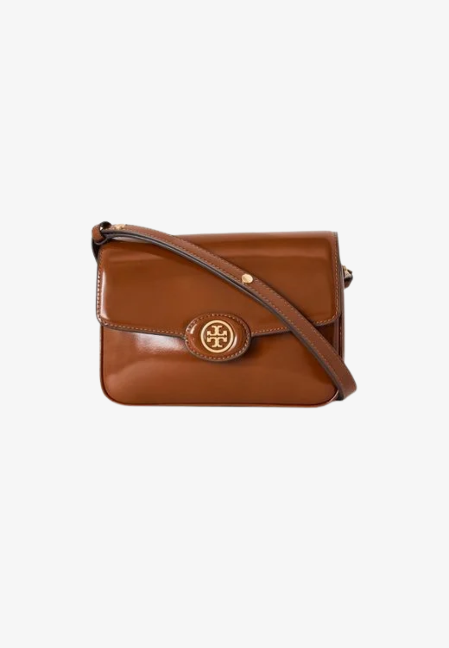 Tory Burch Robinson Spazzolato Shoulder Bag