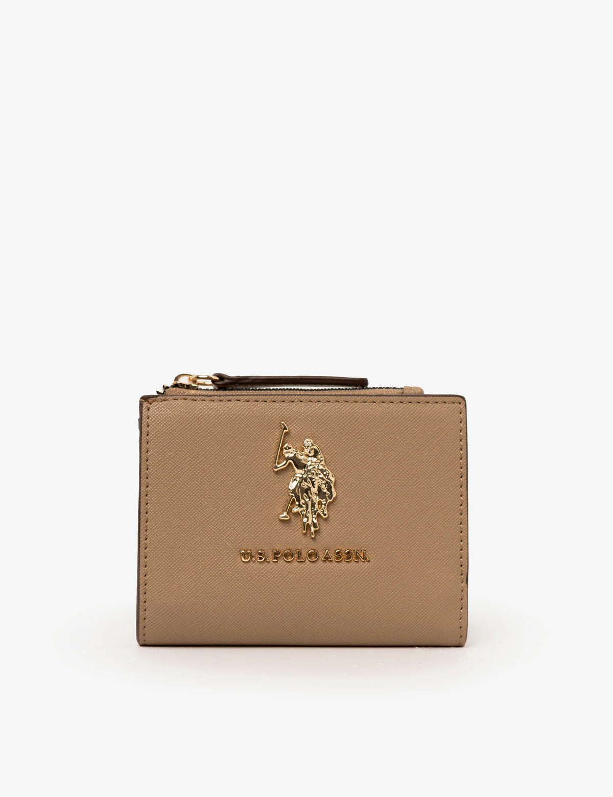 U.S. Polo Assn. Women’s Compact Wallet – Tan