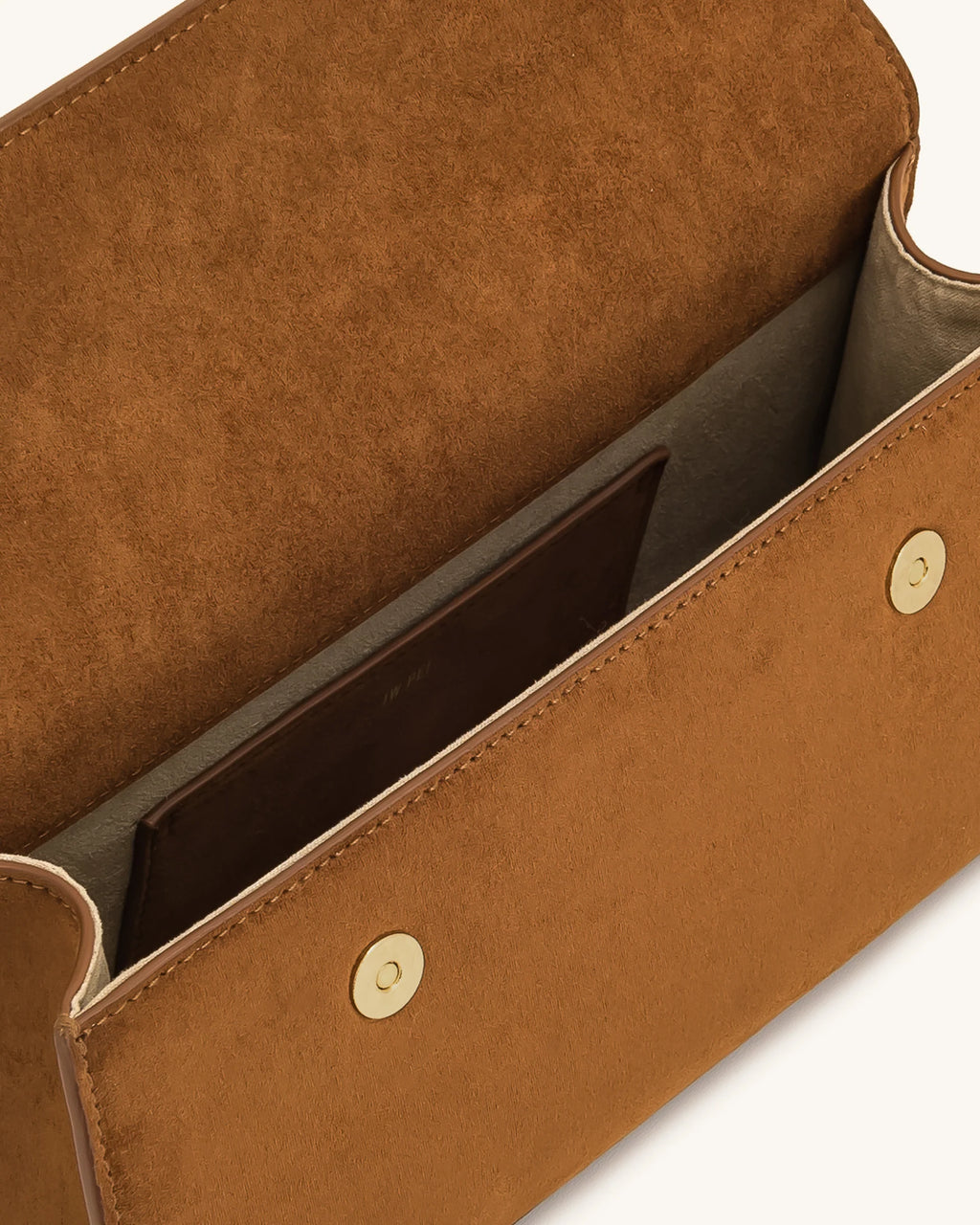 Keyla Faux Suede Top Handle Bag - Brown