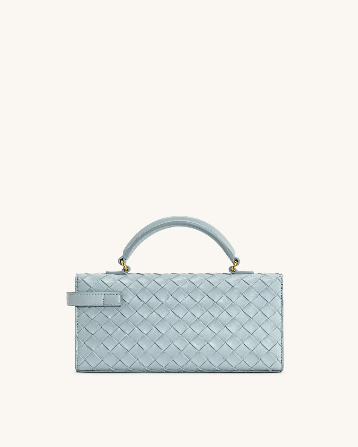 Keyla Weave Texture Top Handle Bag - Blue
