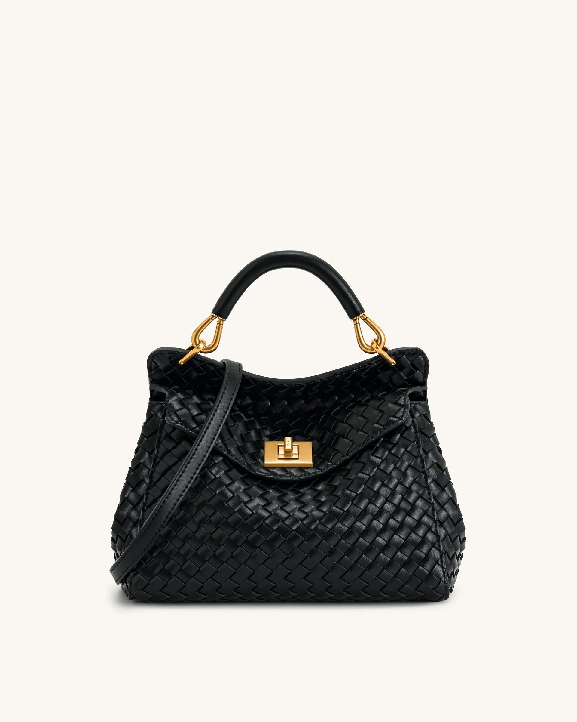 Lucia Classic Top Handbag - Black
