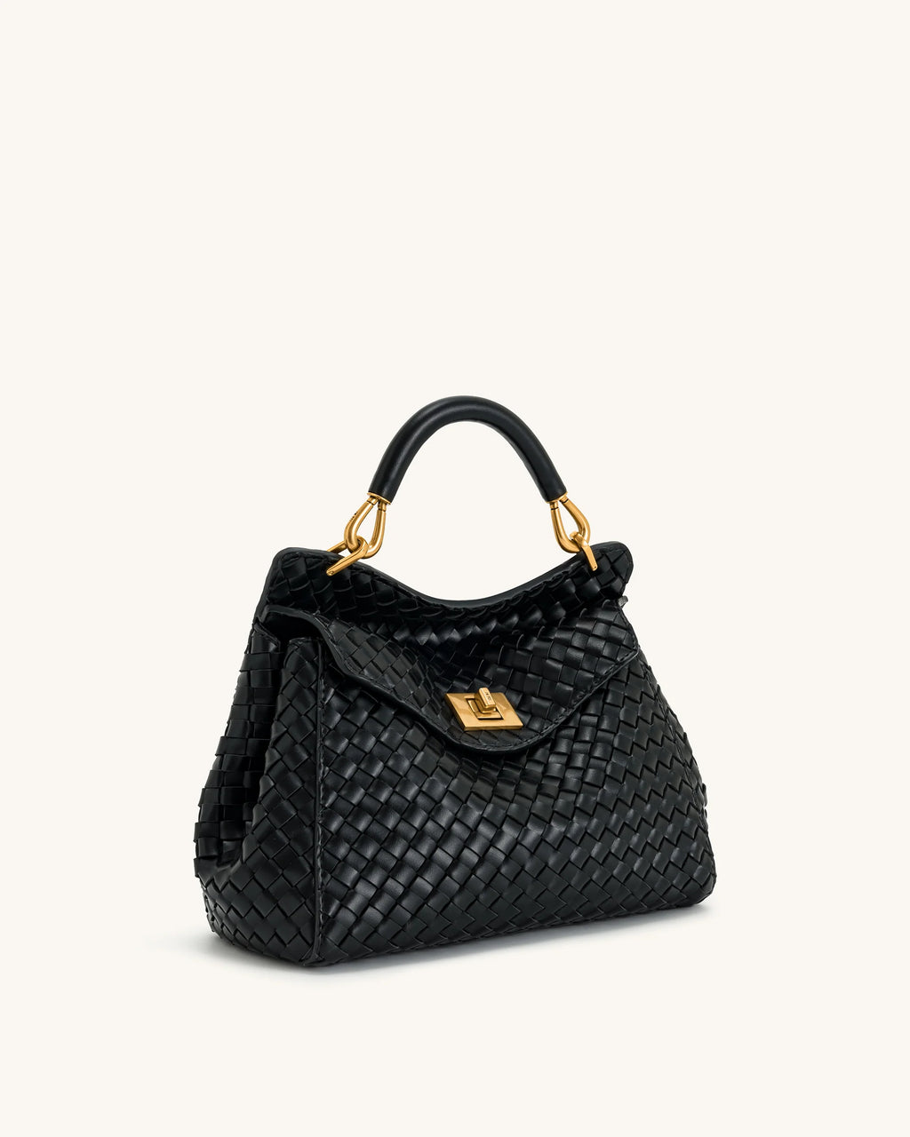 Lucia Classic Top Handbag - Black