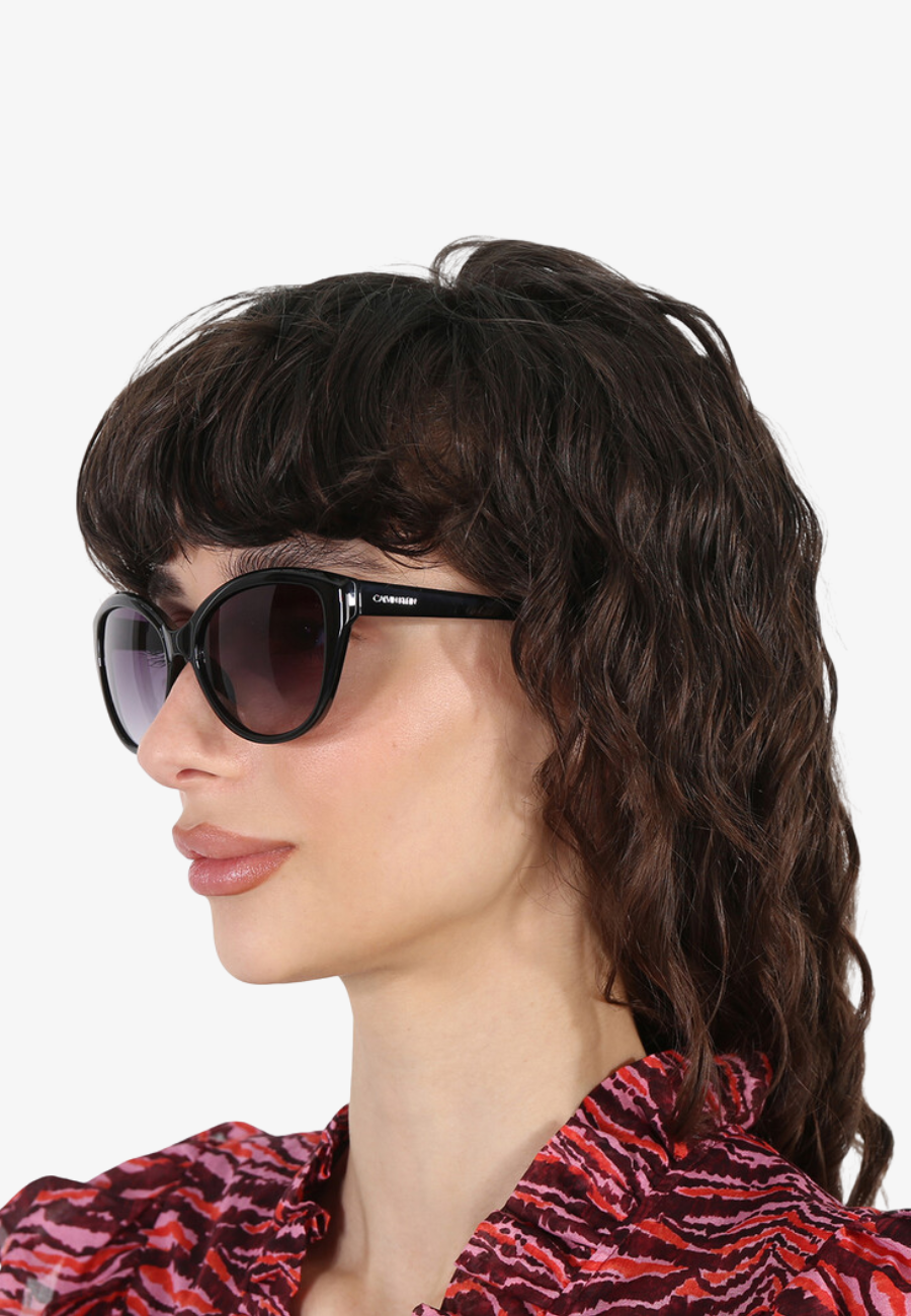 Calvin Klein Grey Gradient Cat Eye Ladies Sunglasses CK19536S 001 55