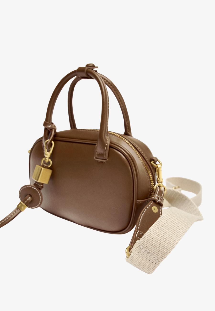 Zara Mini Topstitched Bag