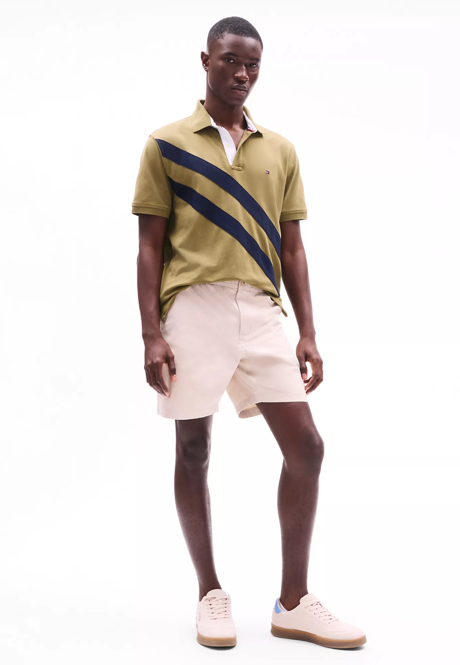 Tommy Hilfiger Regular Fit Banner Stripe Polo Shirt