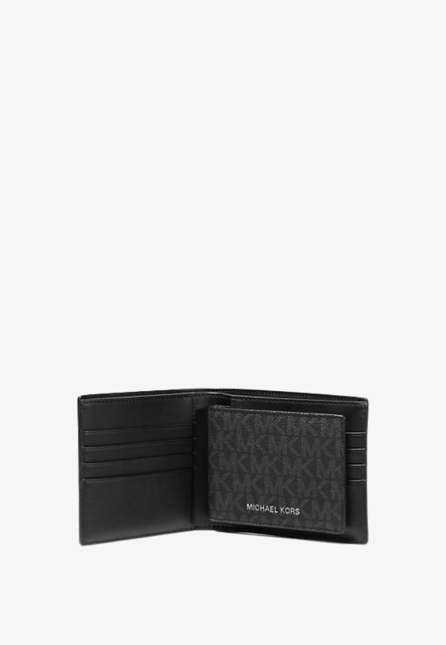 Michael Kors Cooper Logo Billfold Wallet With Passcase