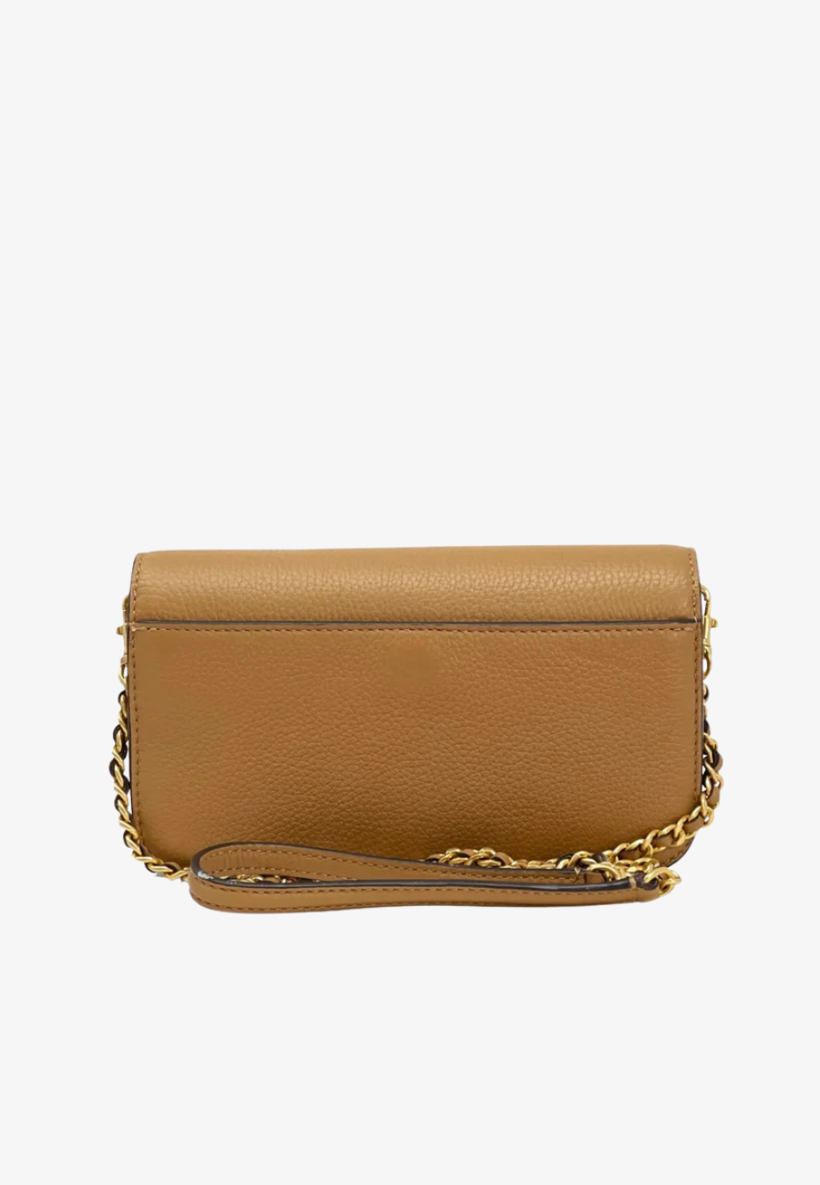Tory Burch Britten Leather Chain Wallet With Wristlet Crossbody
