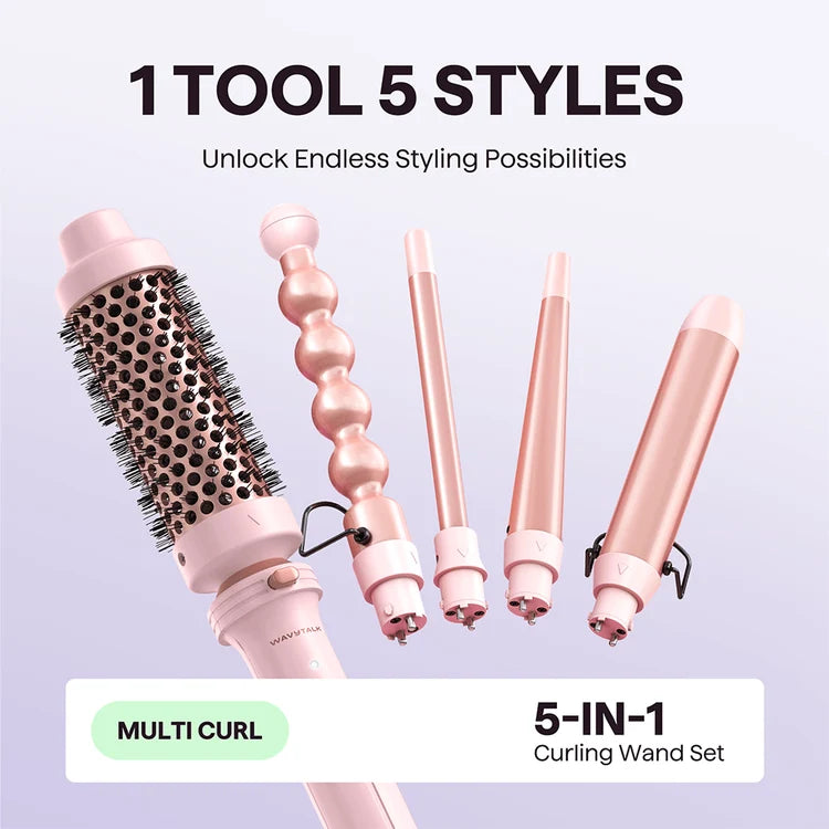 Multi Curl 5-in-1 Curling Wand Set