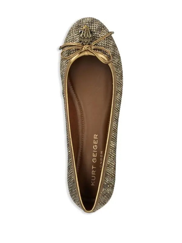 Kurt Geiger London Eagle Ballerina Beige