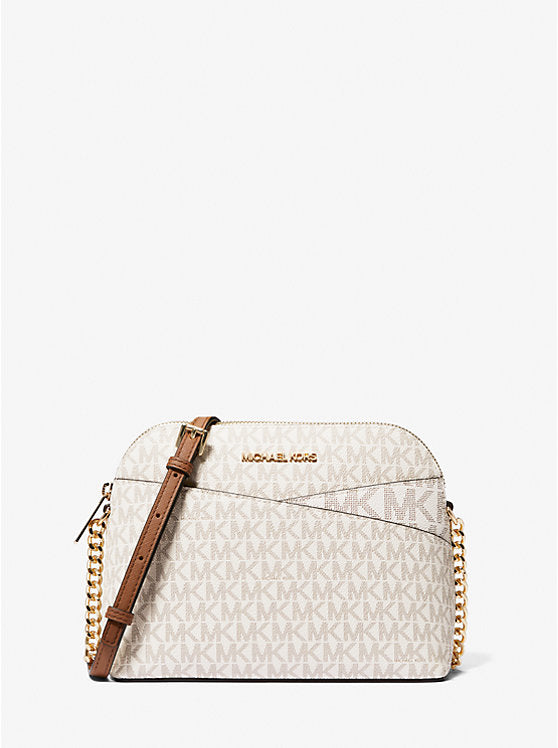 Michael Michael Kors Jet Set Travel Medium Logo Dome Crossbody Bag