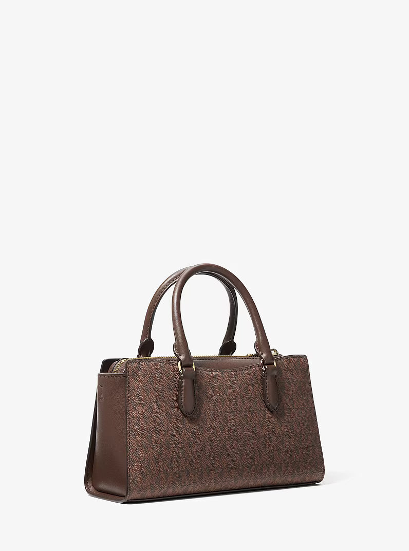 Michael Kors Outlet Arden Small Signature Logo Messenger Bag