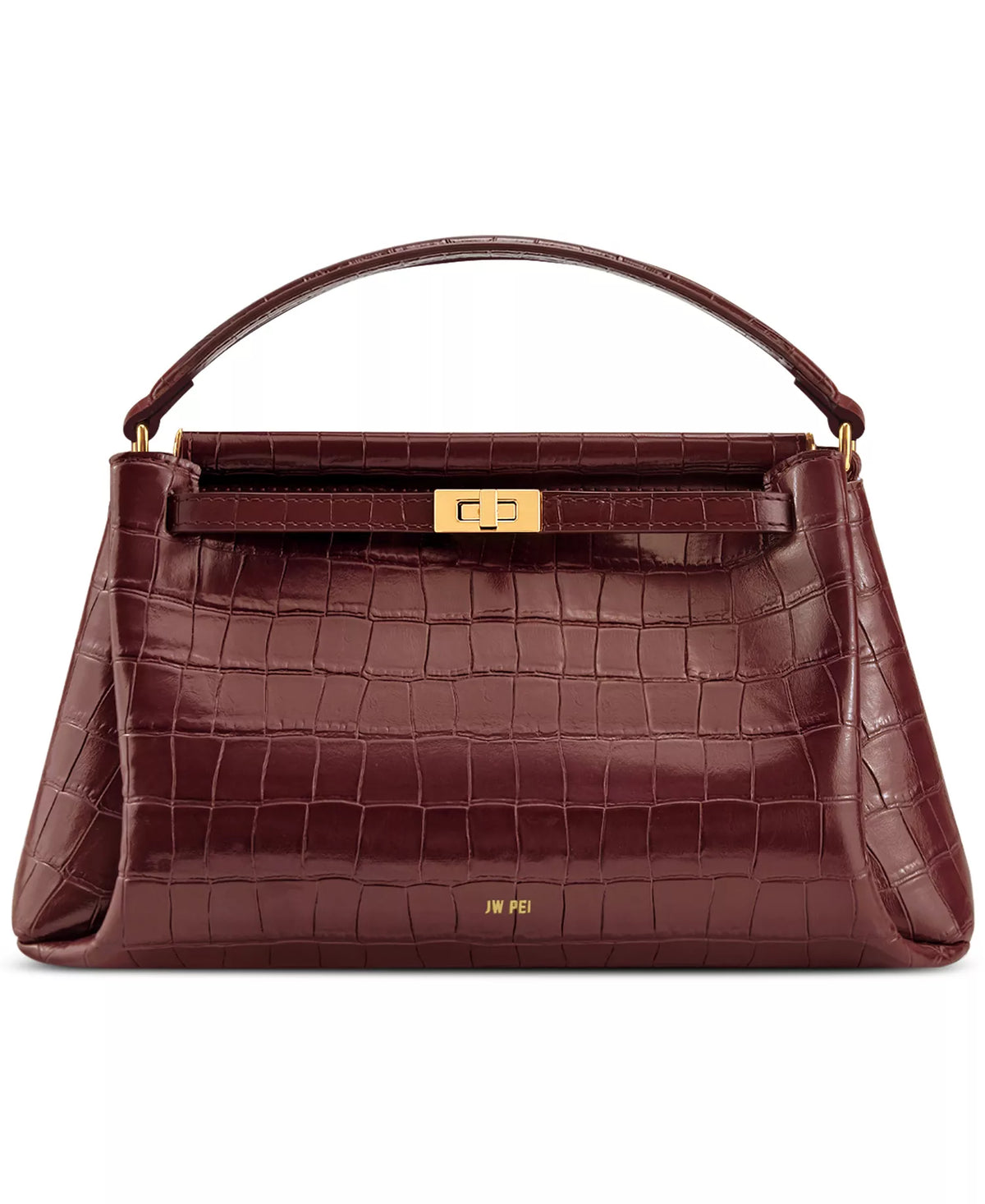 JW PEI Carmen Embossed Pattern Small Top Handle Satchel Handbag