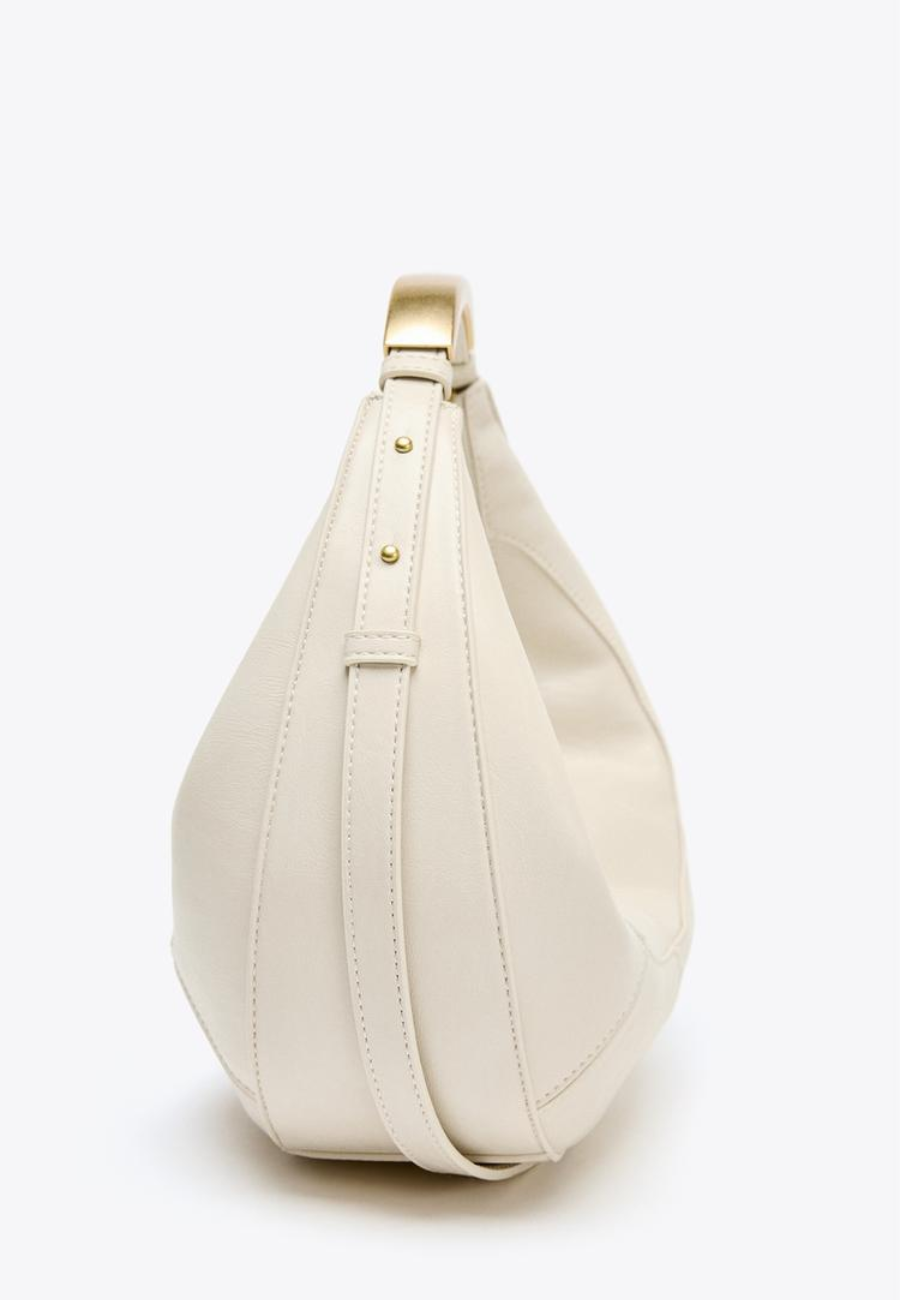 ZARA OVAL BAG WITH METAL STRAP
