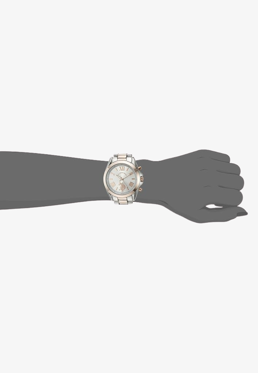 U.S Polo Assn Women's Analog Watch - Two-Tone Silver and Rose Gold