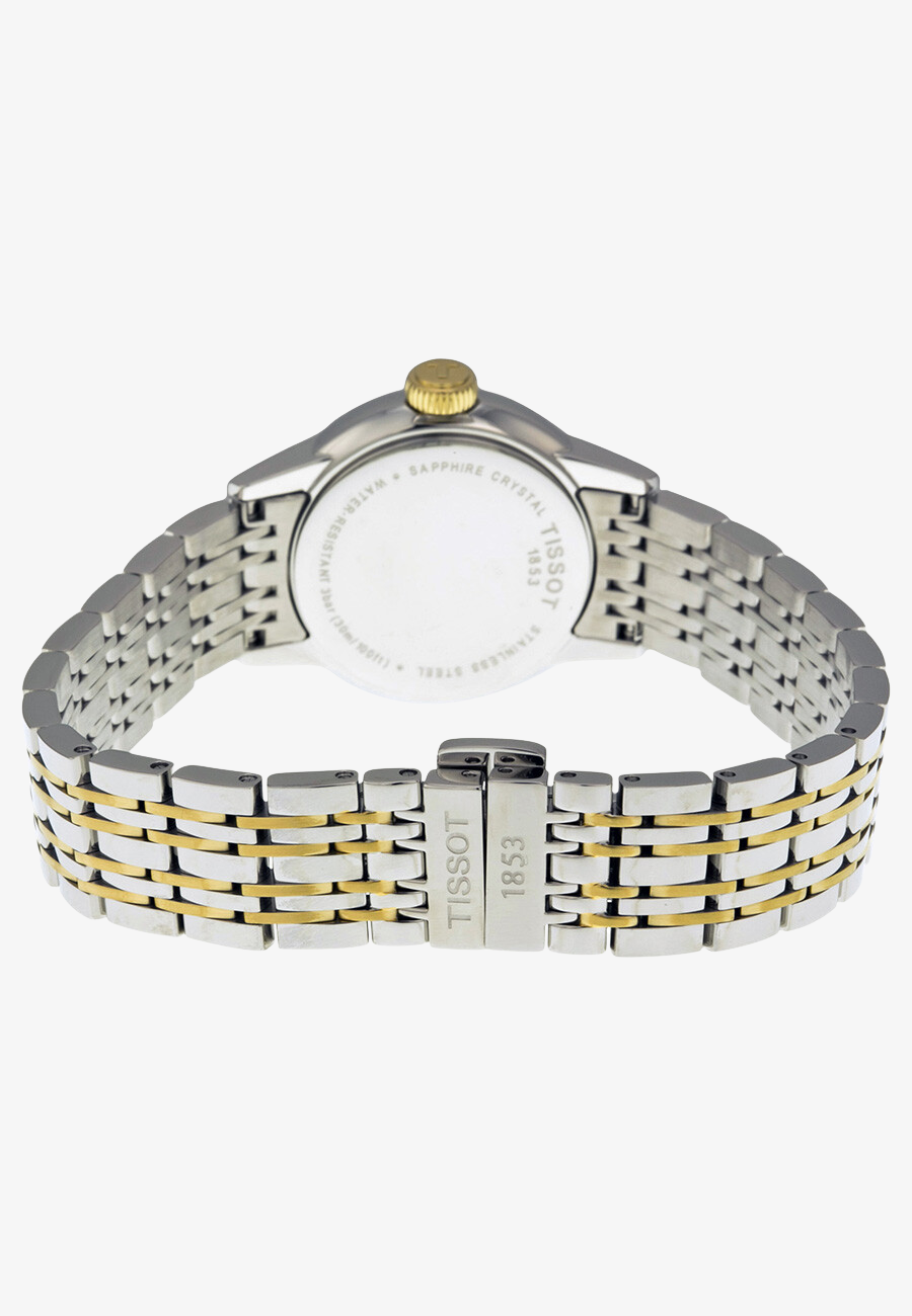 Tissot Carson White Dial Two-tone Ladies Watch