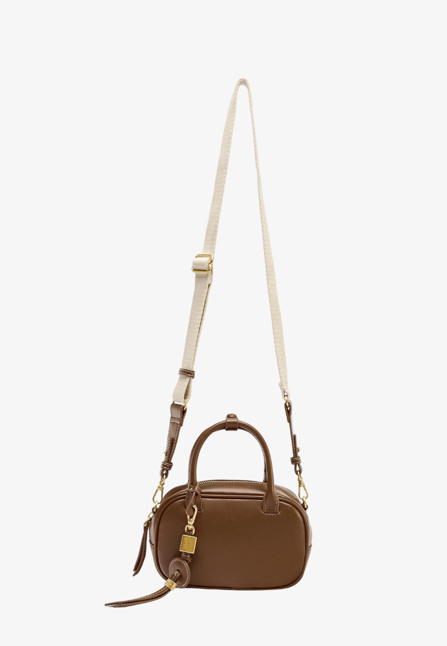 Zara Mini Topstitched Bag