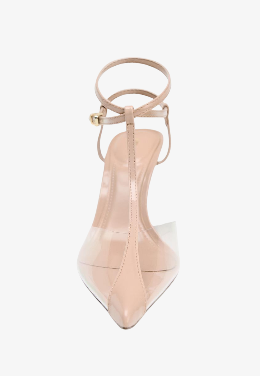 Zara Vinyl Slingback Shoes