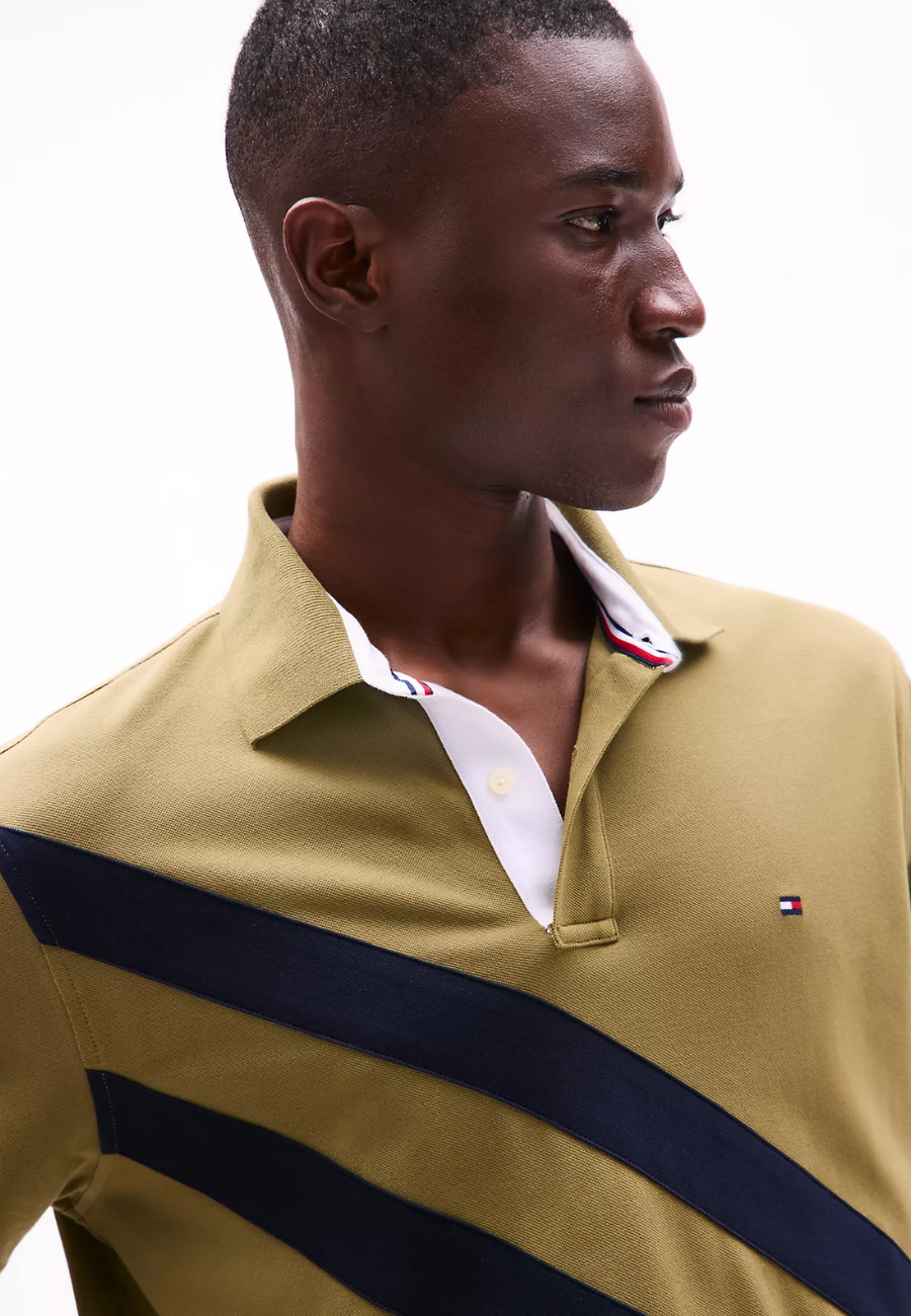 Tommy Hilfiger Regular Fit Banner Stripe Polo Shirt