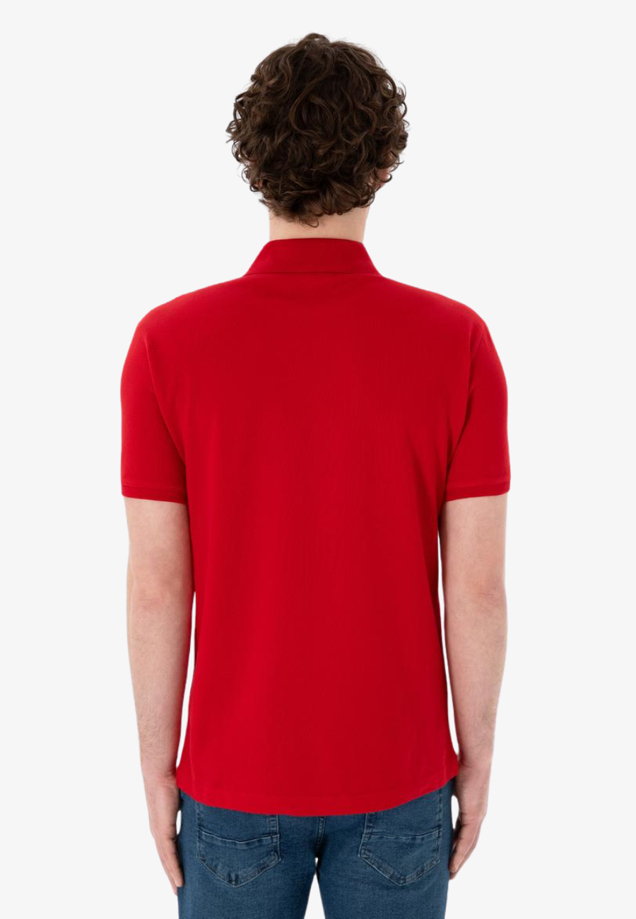 US Polo Assn Men's Regular Fit Polo Collar Basic T-Shirt