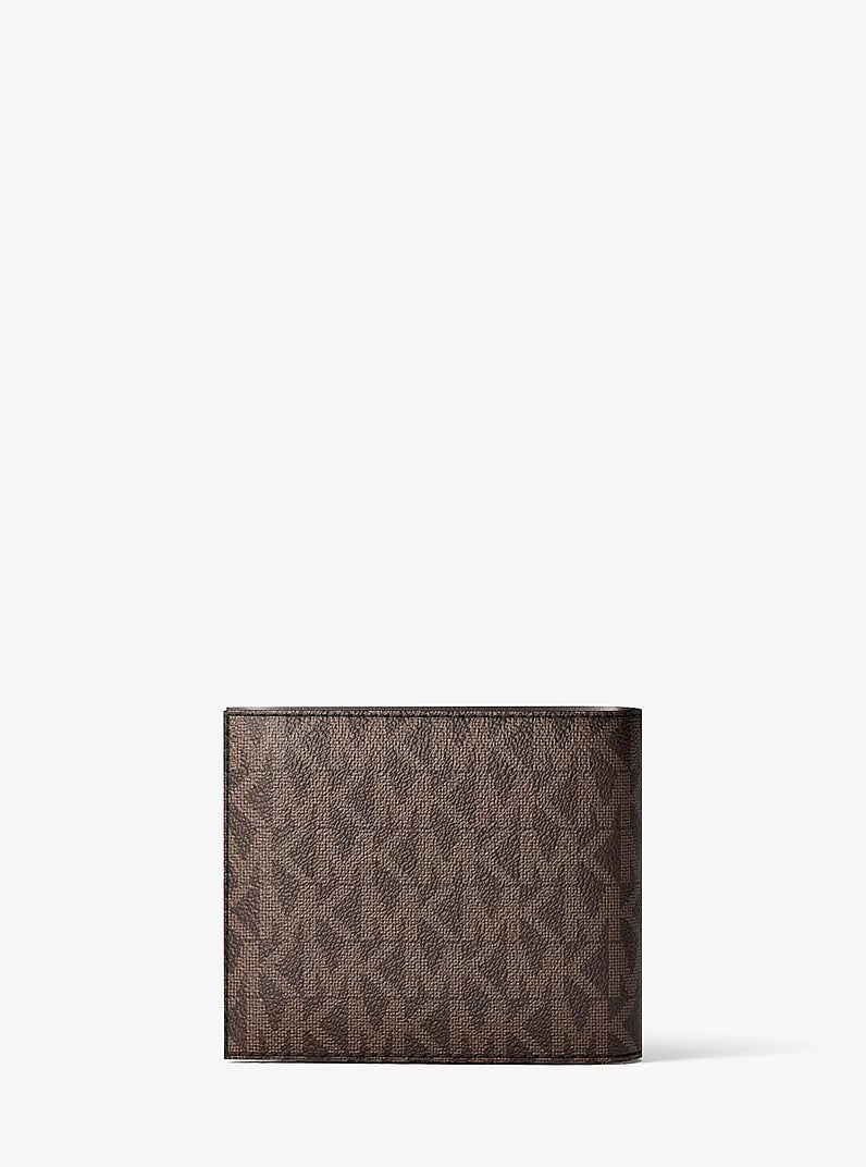 Michael Kors Outlet Cooper Logo Billfold Wallet With Coin Pouch
