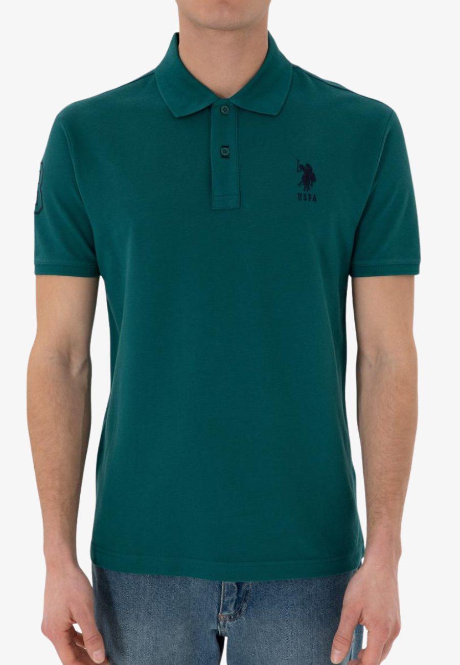 US Polo Assn Men's Slim Fit Polo Collar Basic T-Shirt