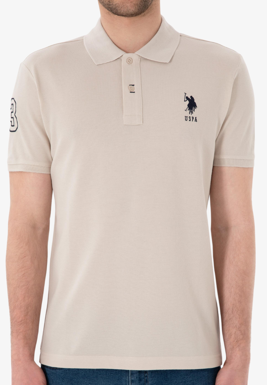 US Polo Assn Men's Regular Fit Polo Collar Basic T-Shirt