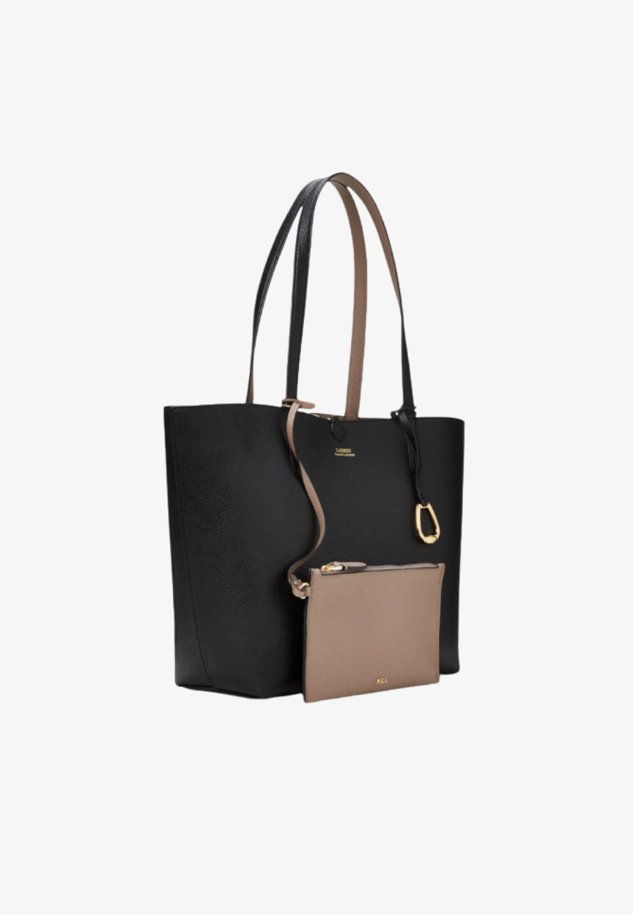 Lauren Ralph Lauren Reversible Leather Large Tote Bag