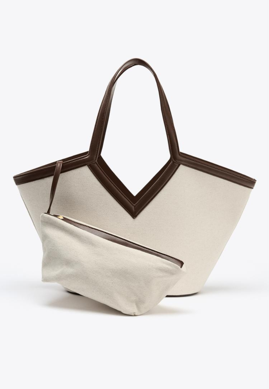 ZARA CANVAS TOTE BAG