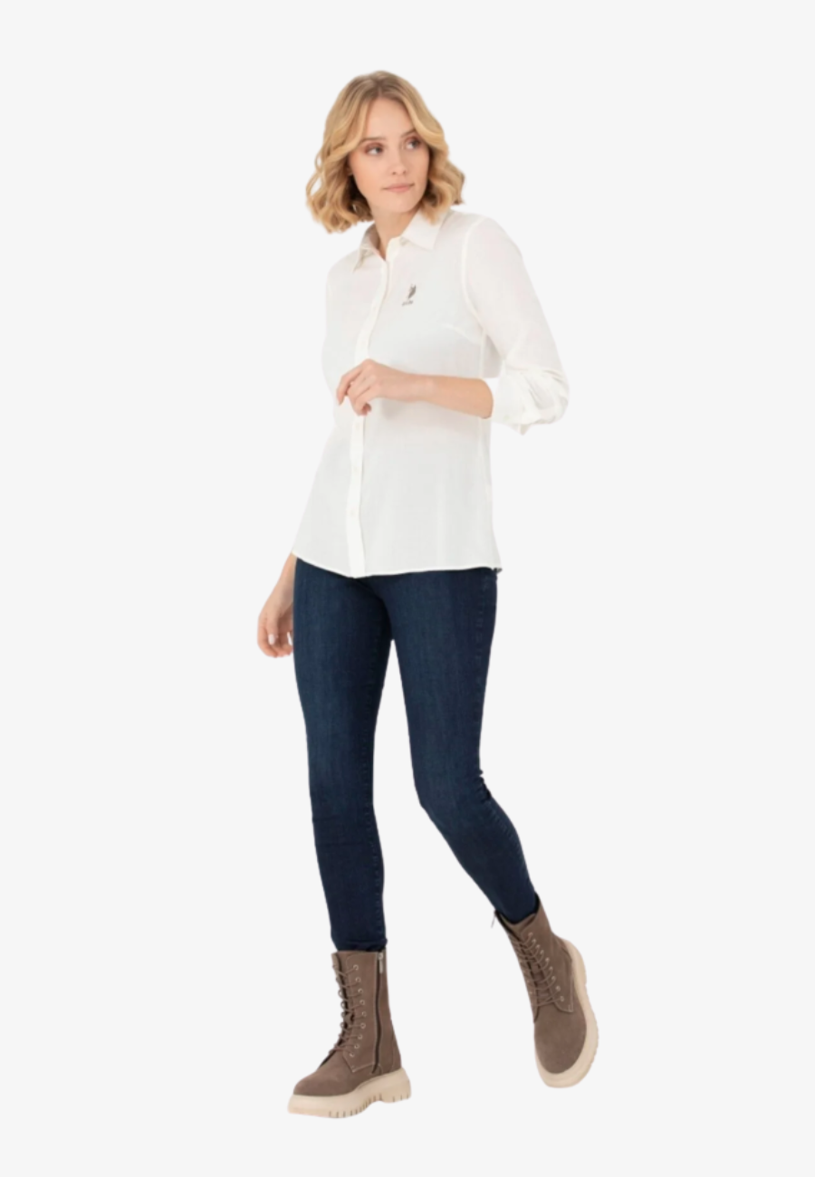 US Polo Assn. WOMEN'S LONG SLEEVE SHIRT