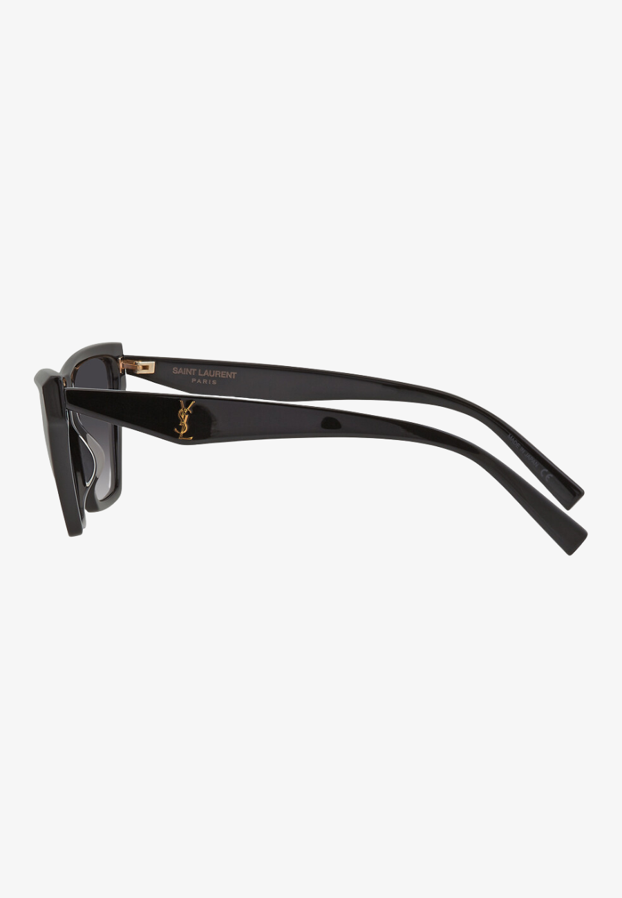 Saint Laurent Grey Gradient Cat Eye Ladies Sunglasses