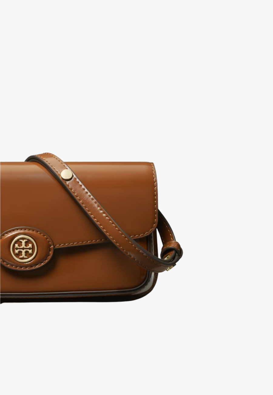 Tory Burch Robinson Spazzolato Rectangular Shoulder Bag