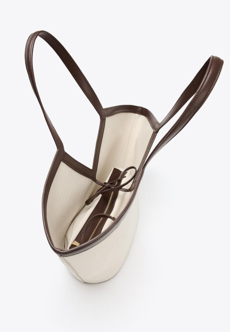 ZARA CANVAS TOTE BAG