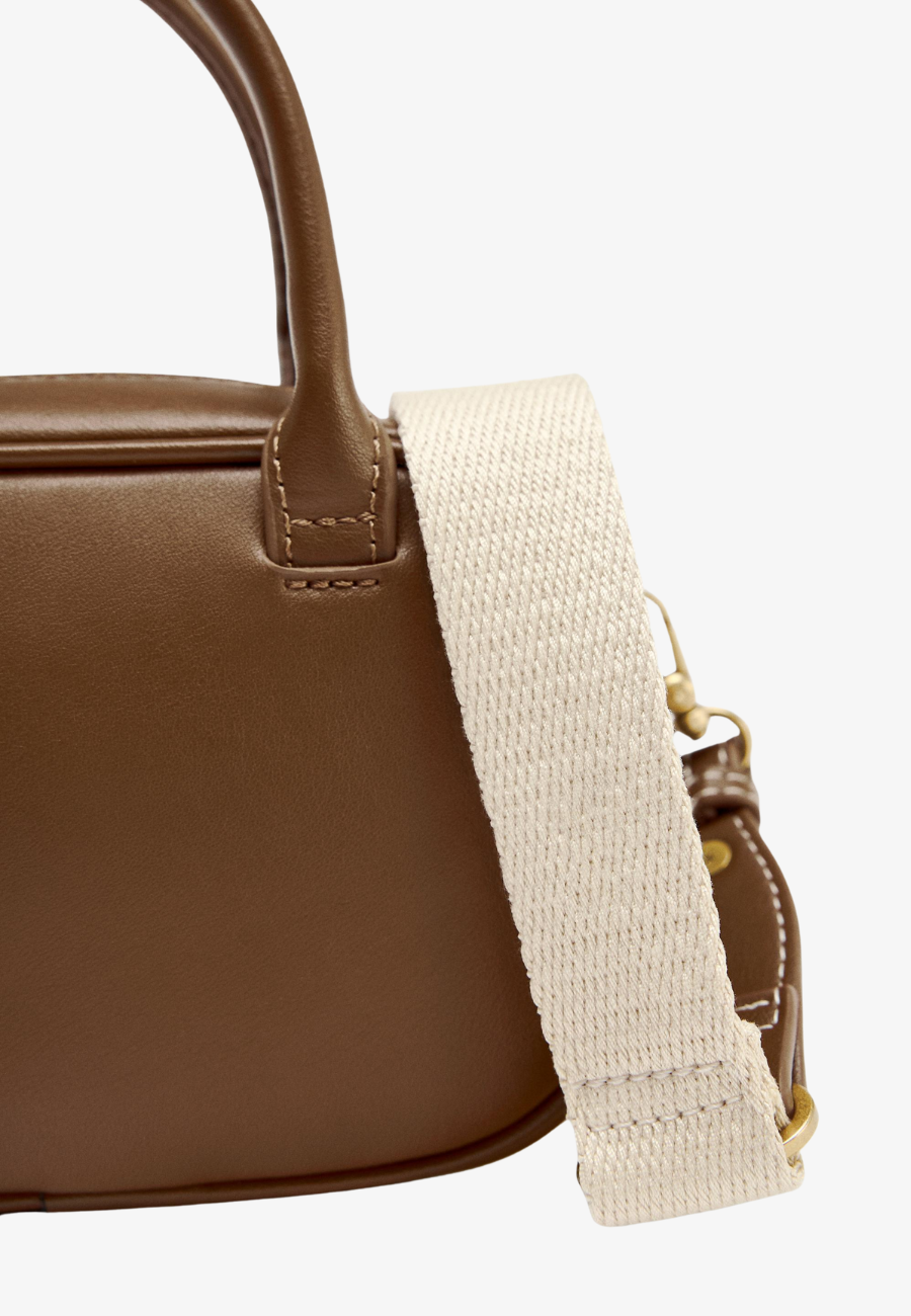 Zara Mini Topstitched Bag