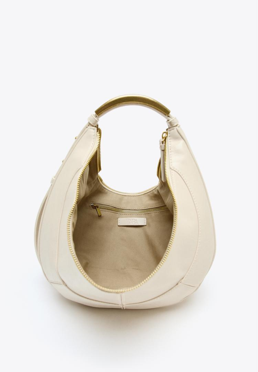 ZARA OVAL BAG WITH METAL STRAP