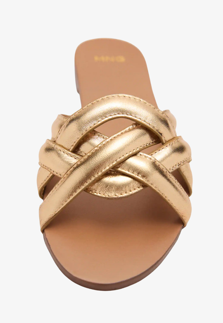 MANGO Leather Straps Sandals