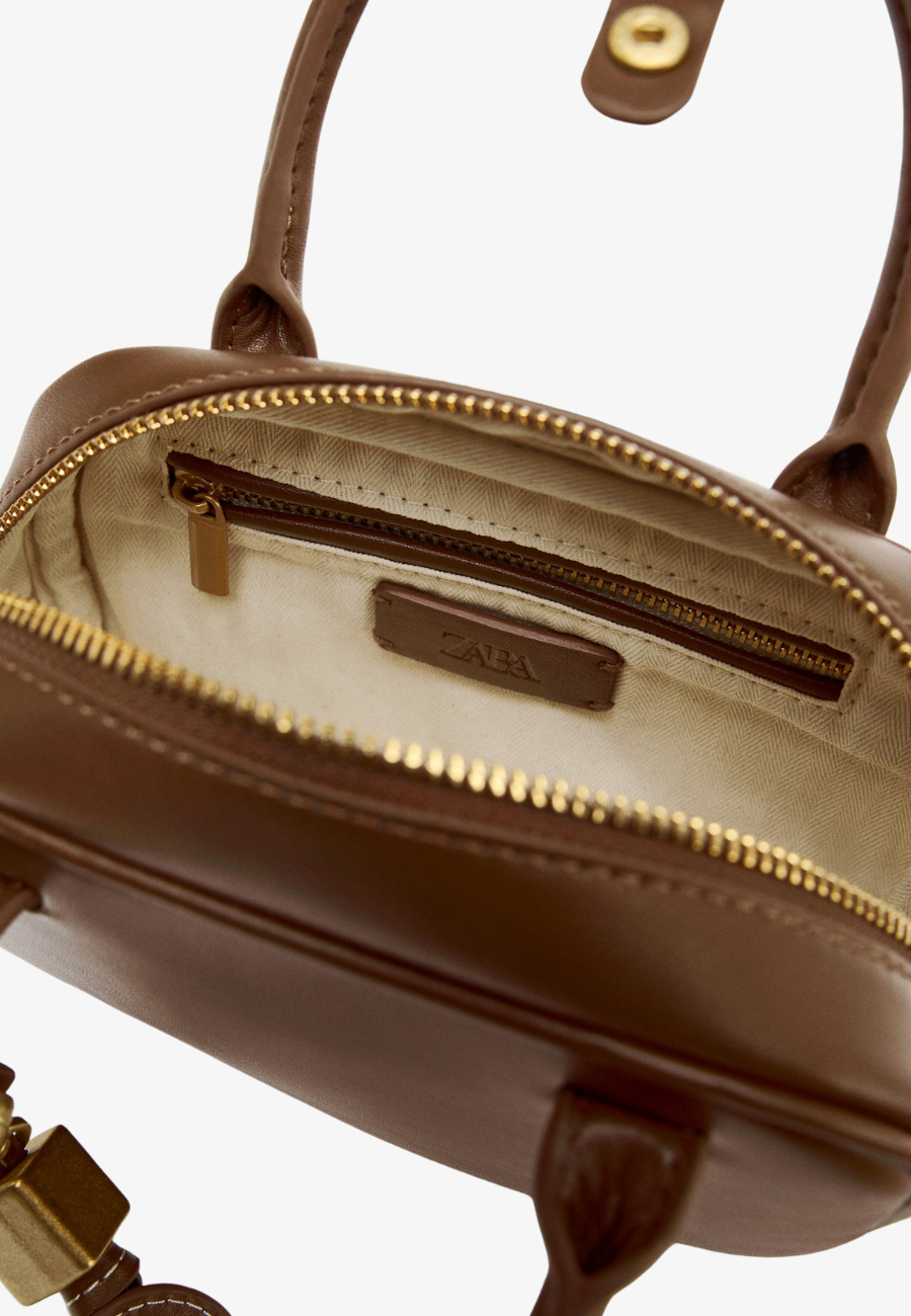 Zara Mini Topstitched Bag