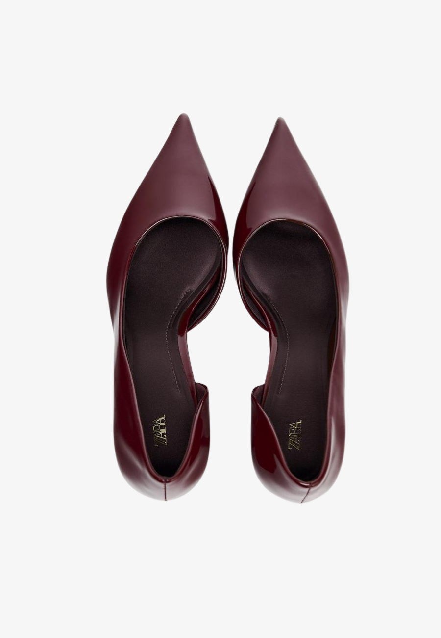 Zara Asymmetric Heeled Shoes