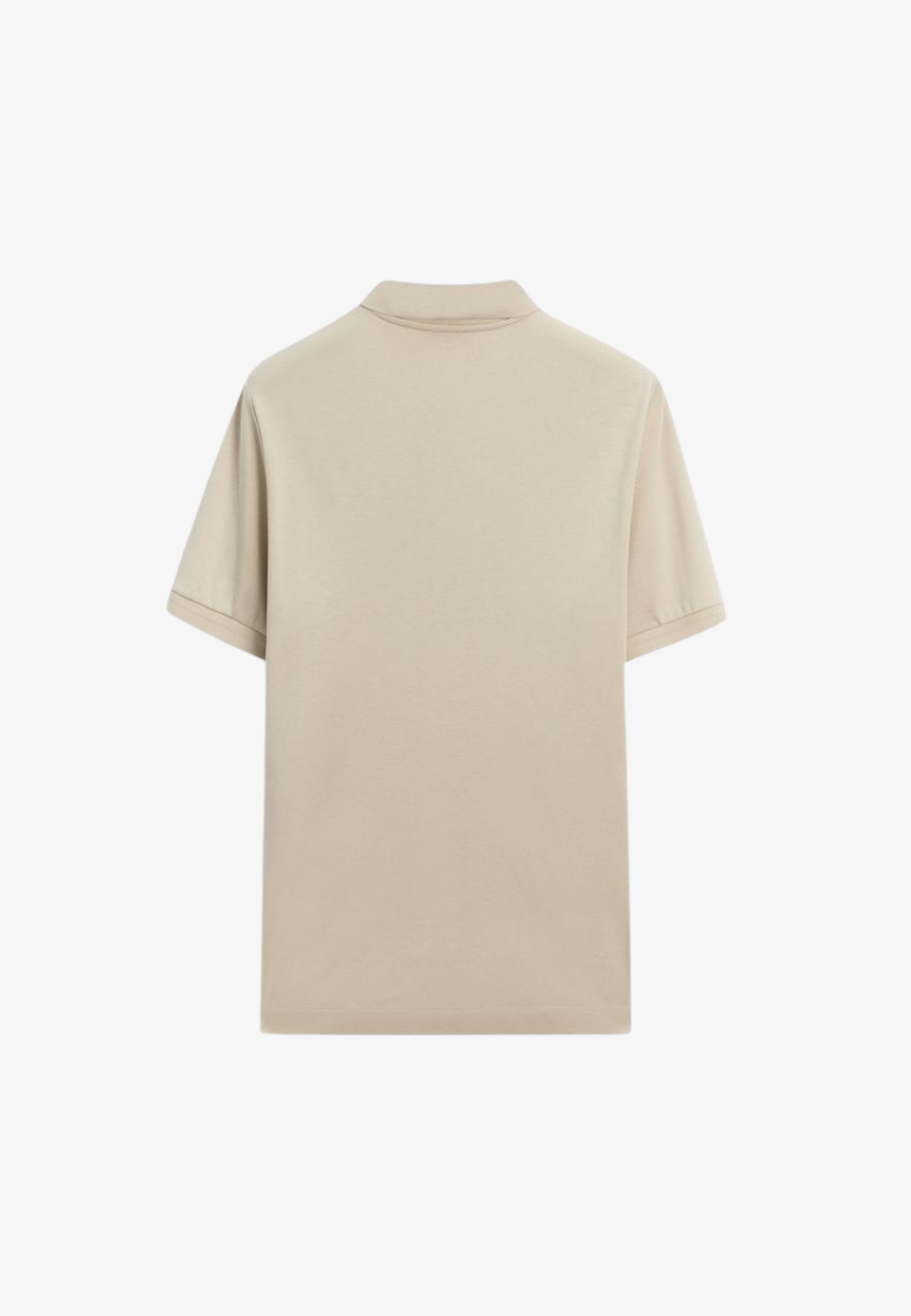 MASIMO DUTTI Short Sleeve Cotton Polo Shirt