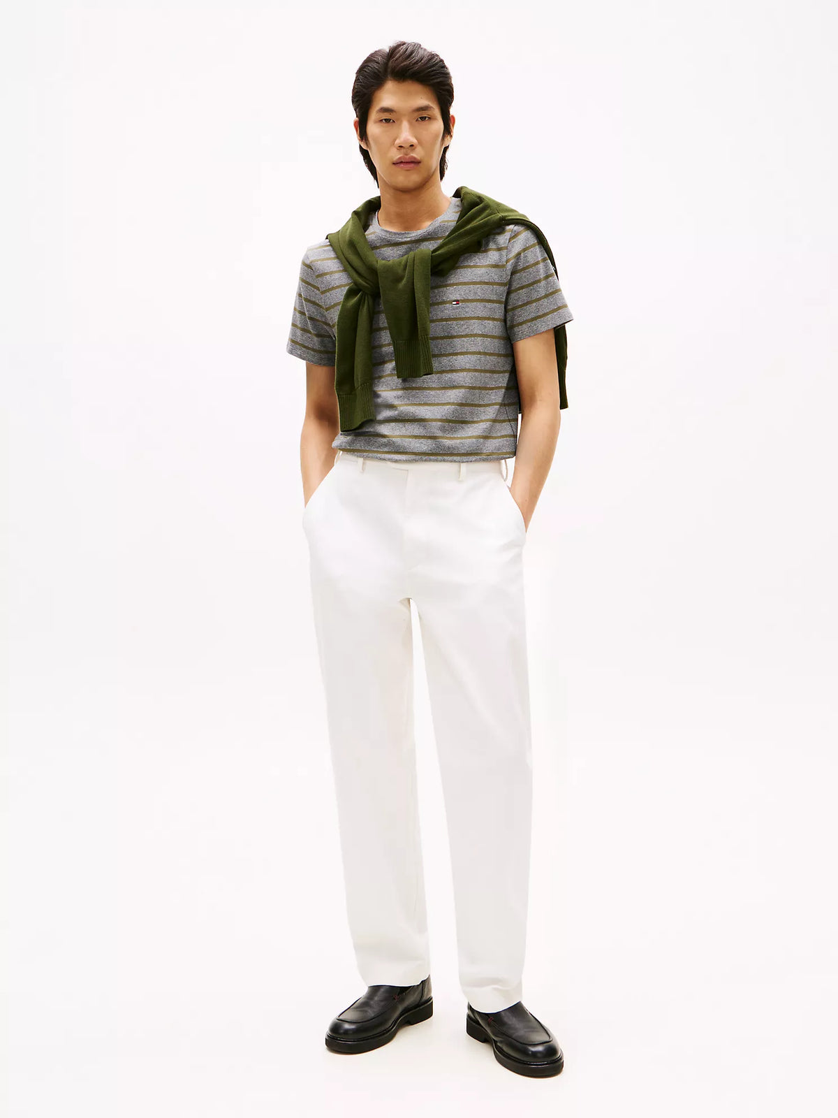 Extra Slim Stripe Stretch-Cotton T-Shirt