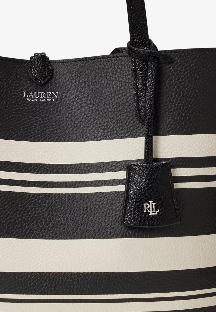 Lauren Ralph Lauren Reversible Striped Large Tote