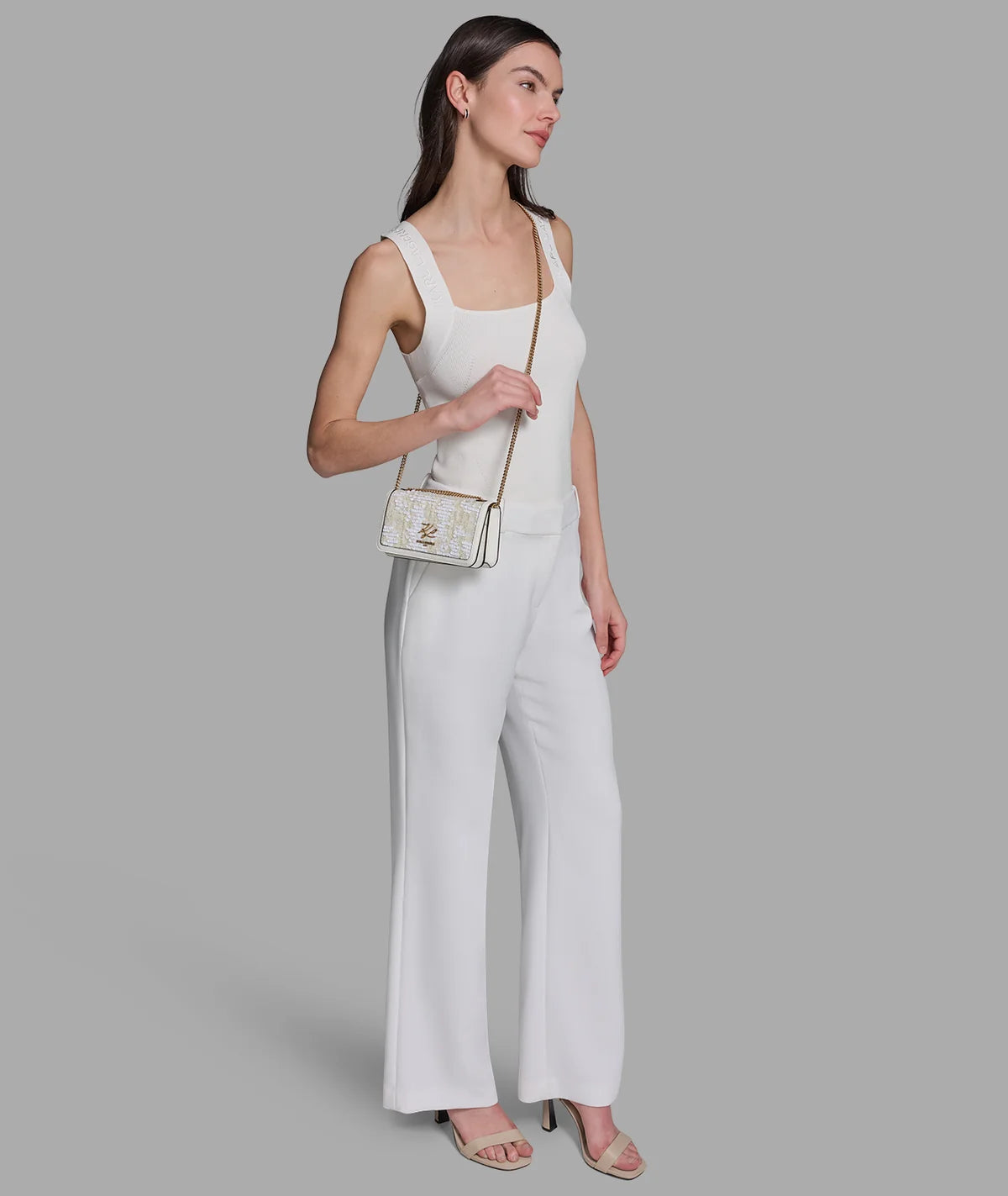 KOSETTE SEQUIN TWEED SHOULDER BAG