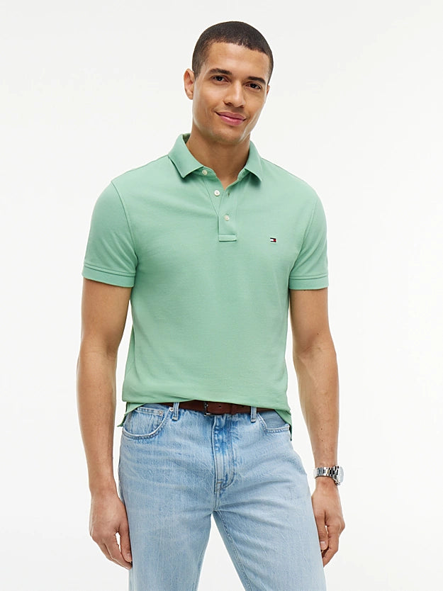 Regular Fit Stripe Jersey Polo Shirt